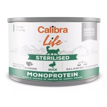 Calibra Cat Life konzerva Sterilised Duck 200 g SET 5+1 ZDARMA